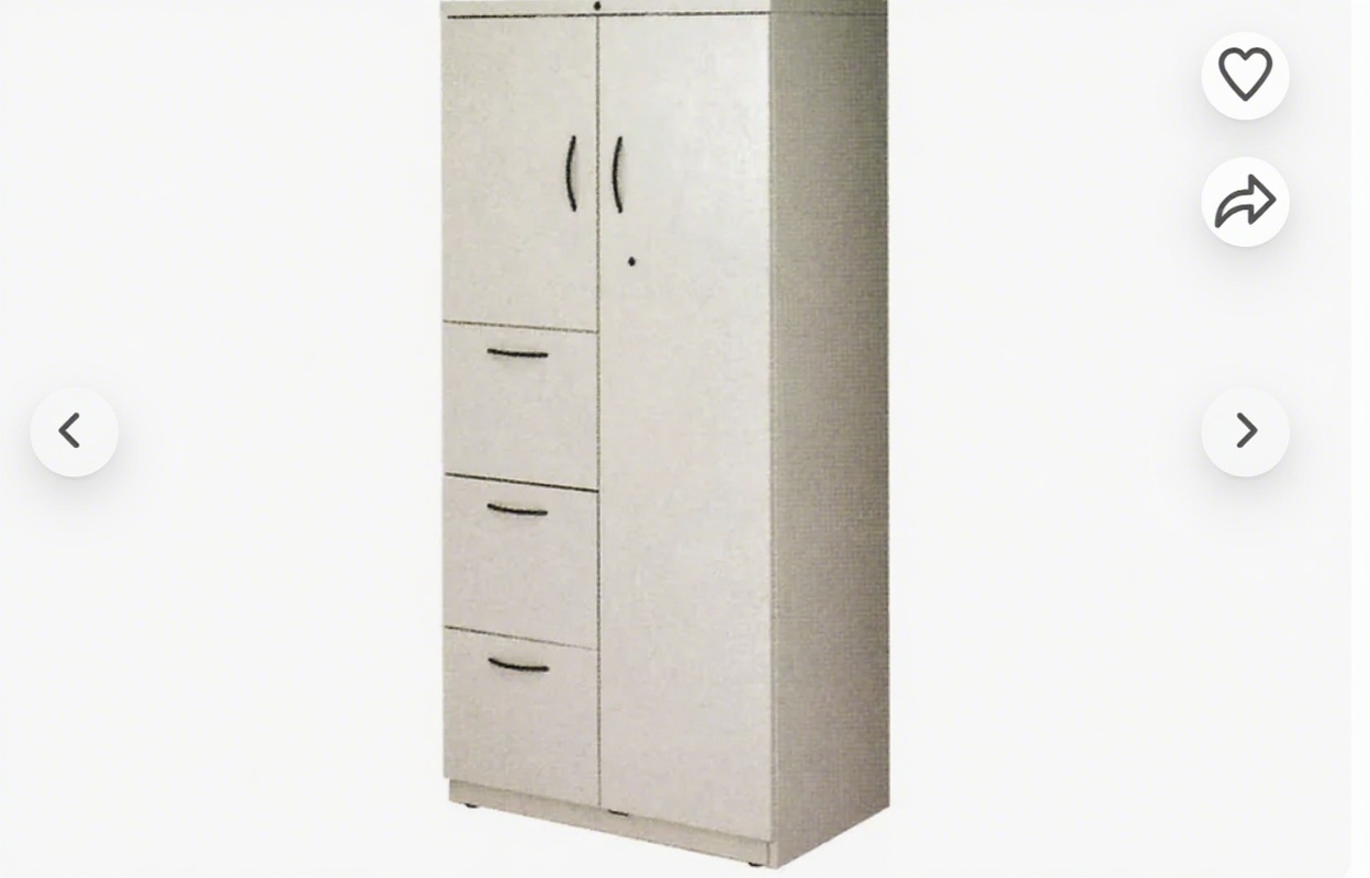 Durable Solid HPL Supermarket Cabinet with Watertight Protection and Powder Coating