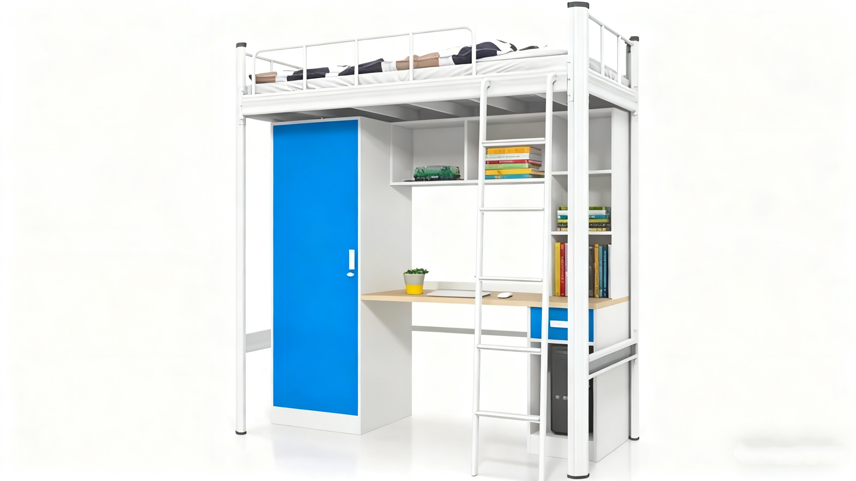 Heavy-Duty Steel Dormitory Bed with Waterproof High-Quality Coating