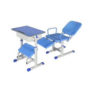 Adjustable Training Desk Set for Institutions with Reclining Seat