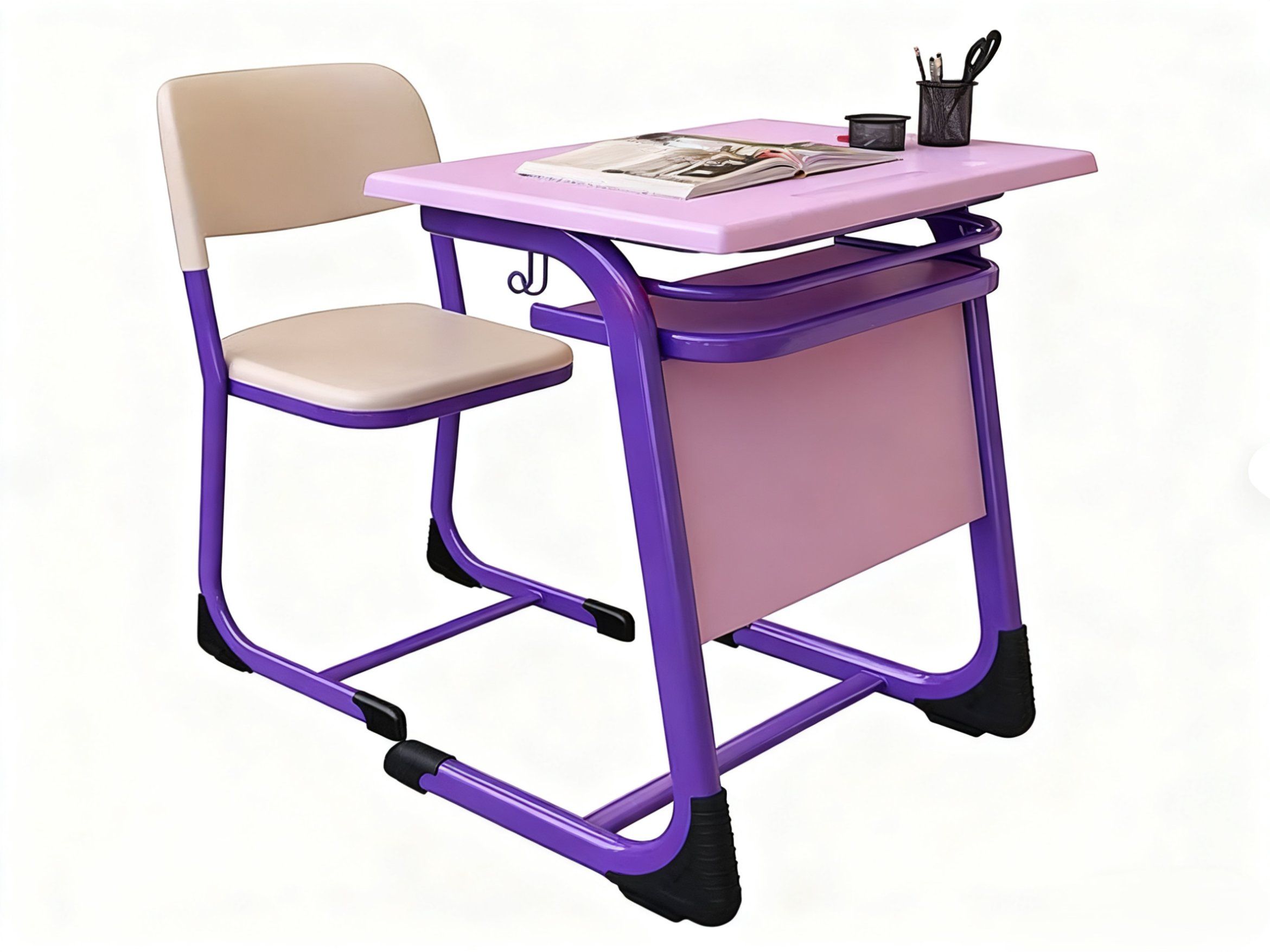 Best Seller Single Student Table and Chair with Steel Frame