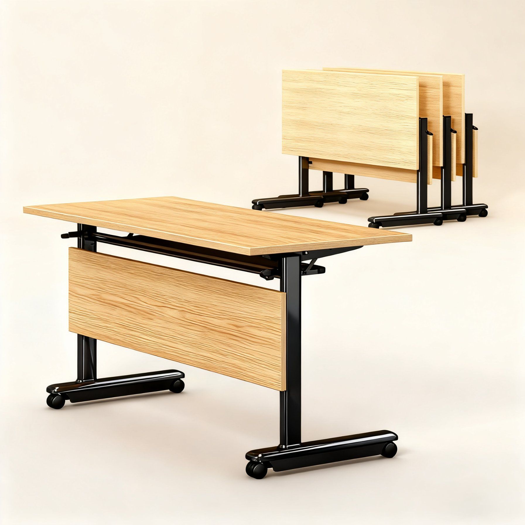 Collaborative University Furniture Portable Learning Desk Electrostatic Coated Frame