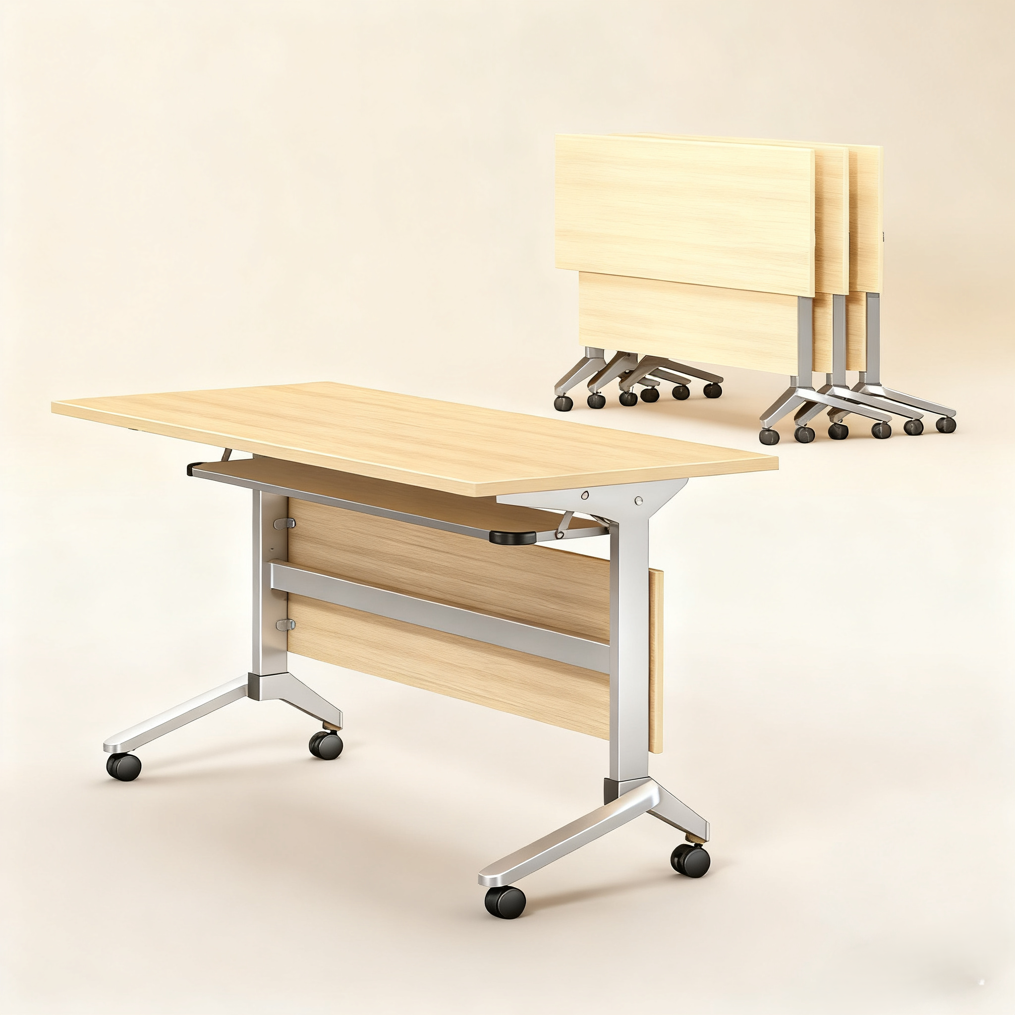 Galaxy School Furniture Mobile Study Desk PS10 Foldable Metal Tube