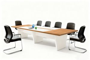 Elegant Wooden Conference Table for Luxury Meeting Rooms