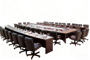 Office Wooden Luxury Meeting Table Big Conference Room