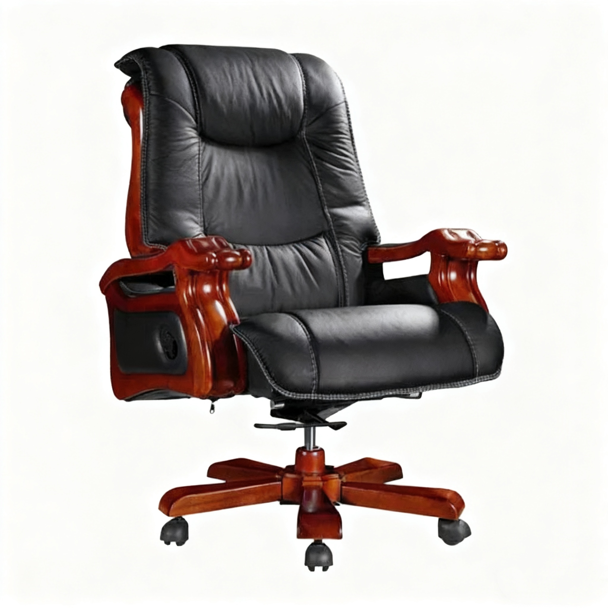 Galaxy School Furniture Premium Leather Office Chair with Caster Base