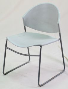 Metal Frame Plastic Seat Office Chairs for Staff and Visitor Reception