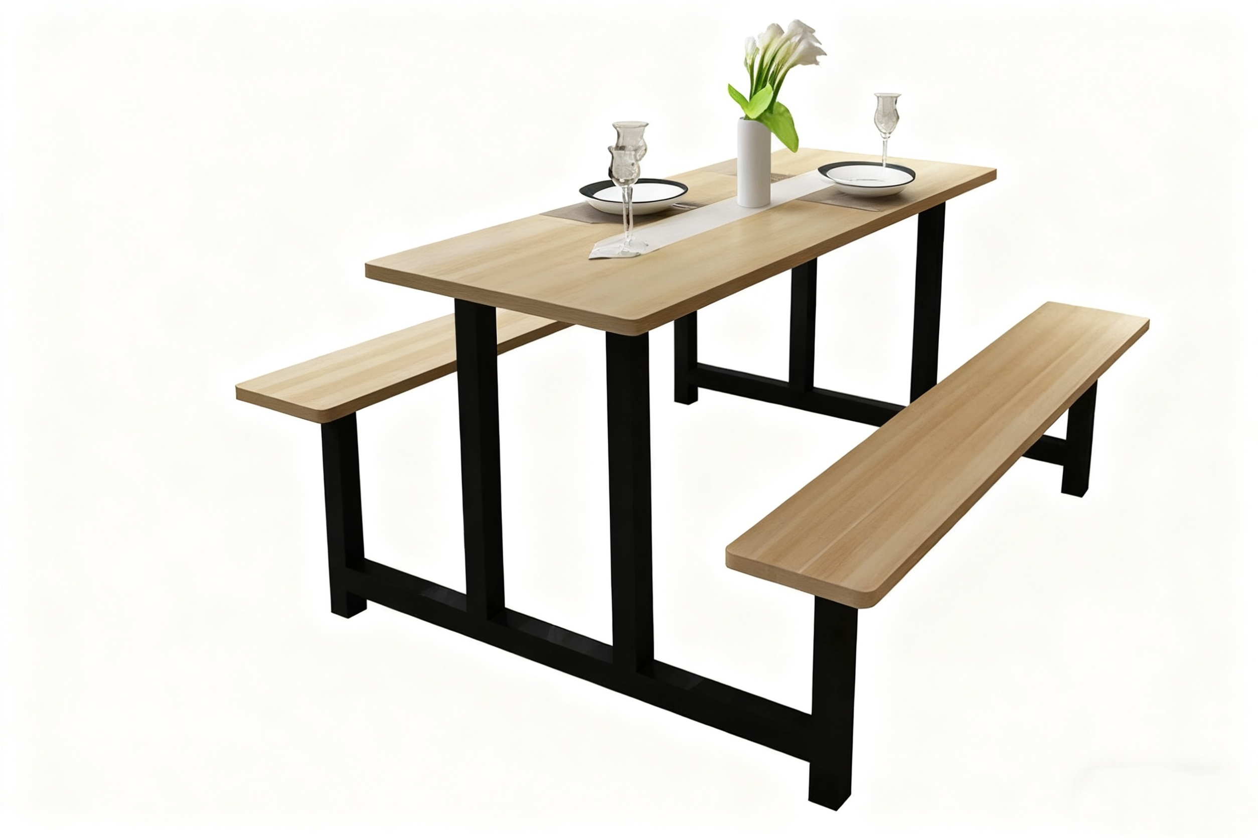 Electrostatic Spraying Customizable Height Restaurant Seating Model Tj24