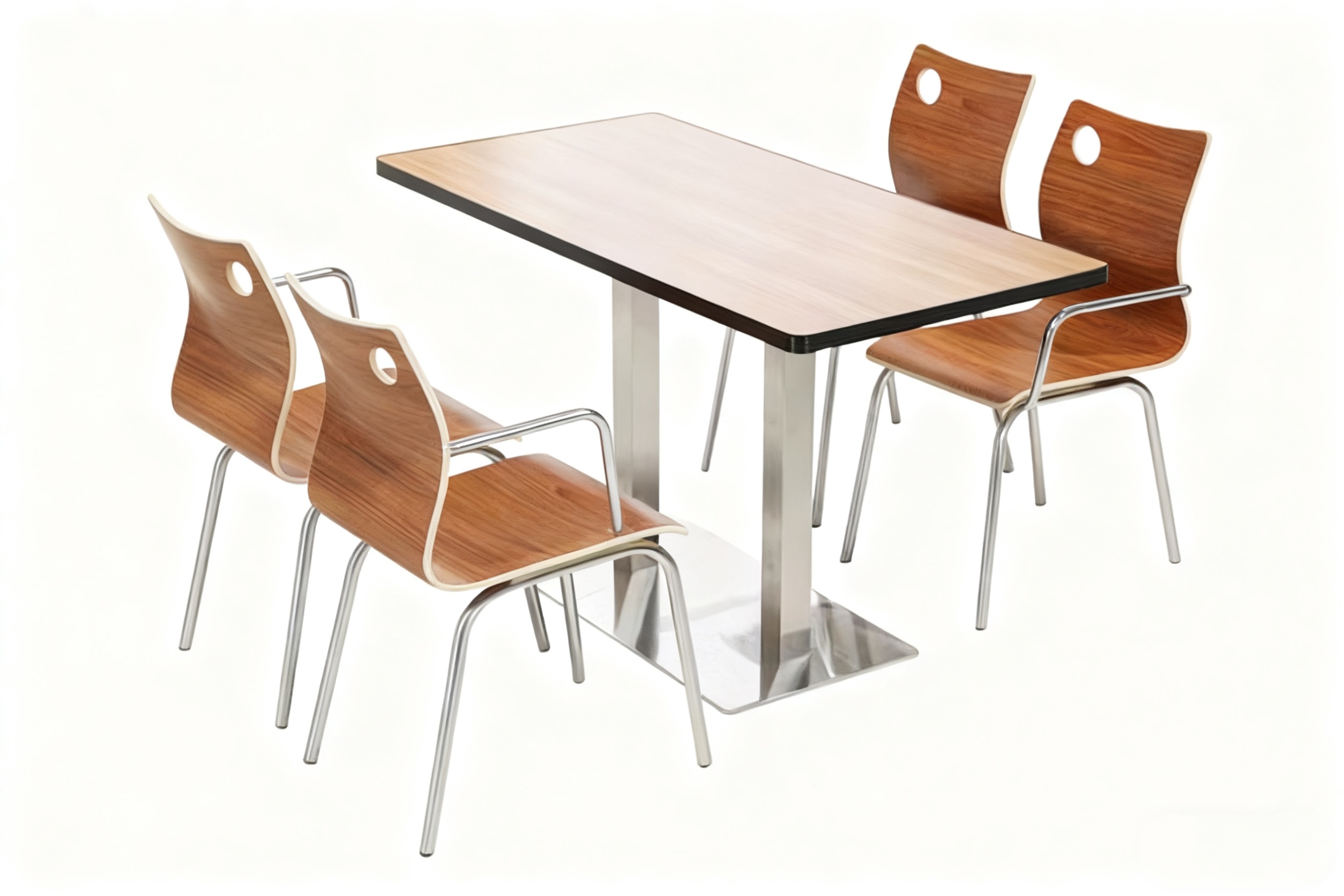 Galaxy School Furniture Modern Stackable Dining Table and Chair Set